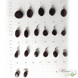 Grenat - pendentif - grossiste en cabochons en pierre naturelle