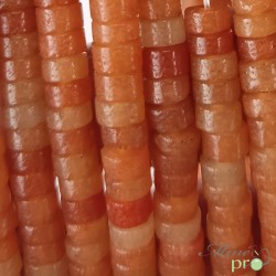 Aventurine orange en rondelles heishi 4mm - fil complet
