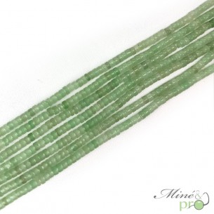 Aventurine verte en rondelles heishi 4mm - fil complet