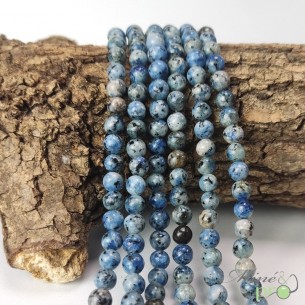 K2 Jaspe en perles rondes 6mm - fil complet