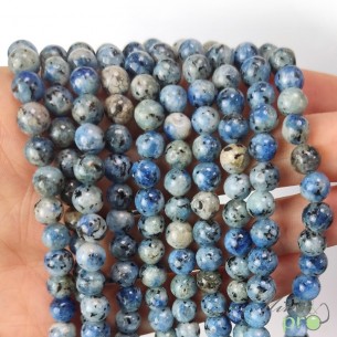 K2 Jaspe en perles rondes 6mm - fil complet