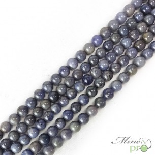 Tanzanite en perles rondes 8mm - fil complet