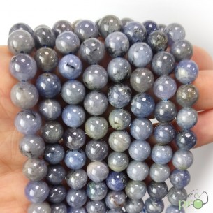 Tanzanite en perles rondes 8mm - fil complet
