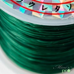 Bobine fil élastique vert multibrins 0.8mm