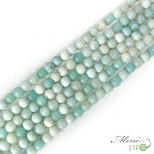 Amazonite en perles facettées 6mm - fil complet
