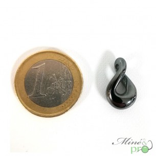Pendentif infini en Hématite 1,8cm - grossiste pendentif minéraux bouches du rhone
