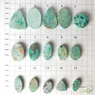 Turquoise véritable - cabochons