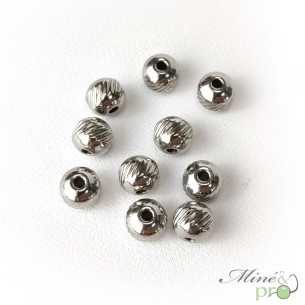 Boules design en acier inoxydable 6mm - lot de 10