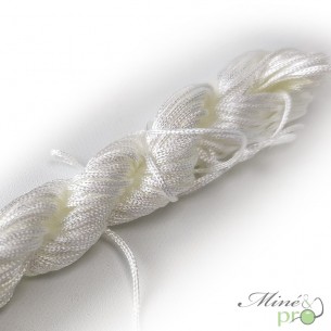 Fil Nylon tressé 1mm - blanc