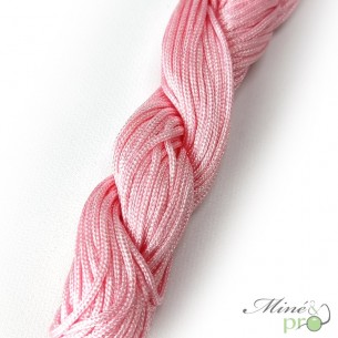 Fil Nylon tressé 1mm - rose
