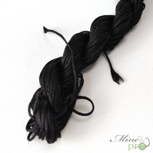 Fil Nylon tressé 1mm - noir