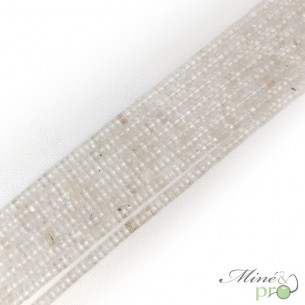 Cristal de roche en rondelles heishi 4mm - fil complet