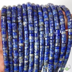 Lapis lazuli en rondelles heishi 4mm - fil complet