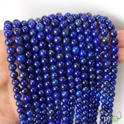 Lapis lazuli AA en perles rondes 6mm - fil complet