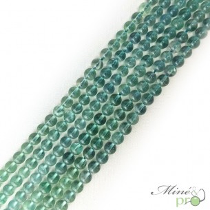 Fluorite bleue en perles rondes 6mm - fil complet