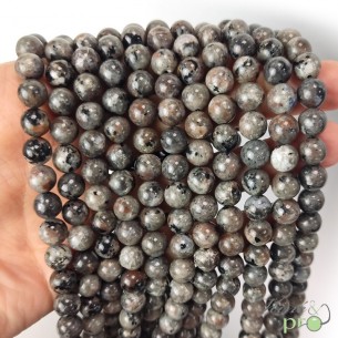 Yooperlite en perles rondes 8mm - fil complet