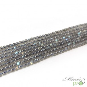 Labradorite Extra en perles rondes 4mm - fil complet