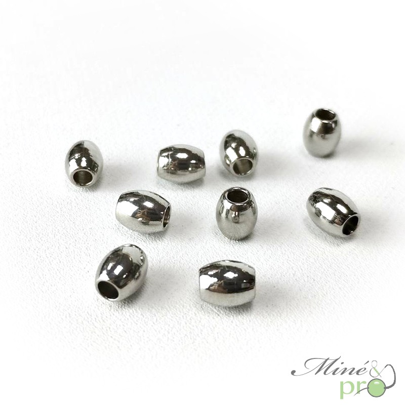 olives en acier inoxydable 6mm - lot de 10