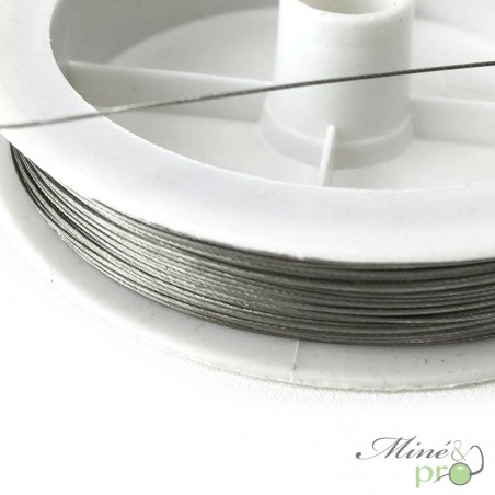 Fil D'acier Inoxydable Pour Bijoux - Diamètre 0.38 Mm, Couleur Or, Longueur 50 M | Pour Fabrication De Bracelets, Colliers, Perles, Artisanat | Flexible, Résistant, Idéal Pour Créations DIY