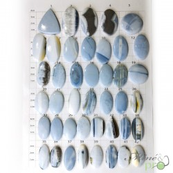 Opale bleue - cabochons