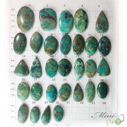 Chrysocolle A - cabochons
