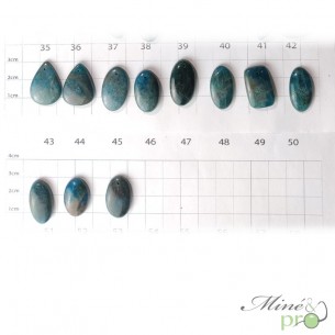 Apatite B - cabochons percés