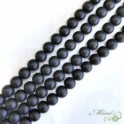 Onyx mat naturel en perles rondes 8mm - fil complet